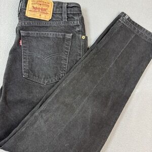 Levis Made in the USA Womans Jeans 13M Black Cotton Staight 17512-0260